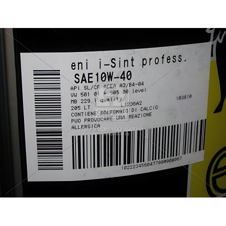 ➤ Олива моторна ENI I-Sint professIonal 10W-40 (Бочка 205л) 103810