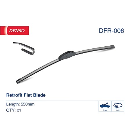 ➤ Щітка склоочис. 550 безкаркасна (вир-во Denso) DFR-006
