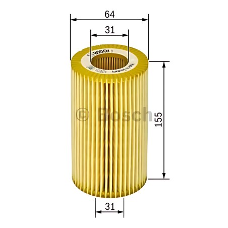 1457429185 Фільтр масляний двигуна BMW 1, 3(E46,E90), 5(E60) 2.0D (вир-во Bosch) фото від Мотор-Агро Харків Україна