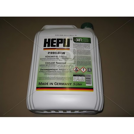 P999-GRN-005 Антифриз HEPU GREEN концентрат (Каністра 5л) фото від Мотор-Агро Харків Україна