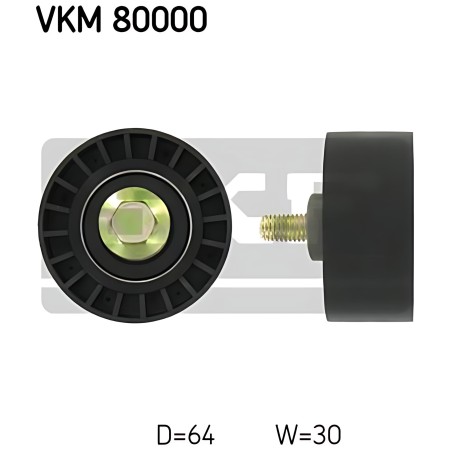 VKM 80000 Ролик провідний DAEWOO LANOS седан (KLAT) 1.6 16V CHEVROLET LACETTI седан 1.6 (Вир-во SKF) фото від Мотор-Агро Харків 