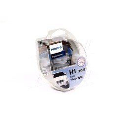 12258CVSM Лампа розжарювання H1 12V 55W P14,5s Cristal Vision + 2x W5W 4300K (вир-во Philips) фото від Мотор-Агро Харків Україна