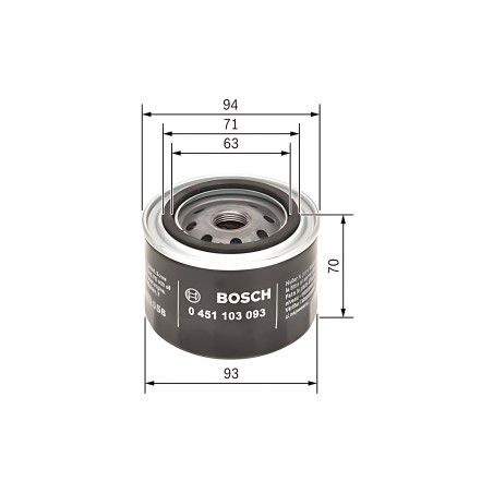0451103093 Фільтр масляний двигуна (вир-во Bosch) фото від Мотор-Агро Харків Україна