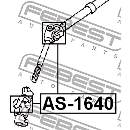 AS-1640 Хрестовина рульового валу NISSAN X-TRAIL, TOYOTA COROLLA, CELICA 87- (Вир-во FEBEST) фото від Мотор-Агро Харків Україна