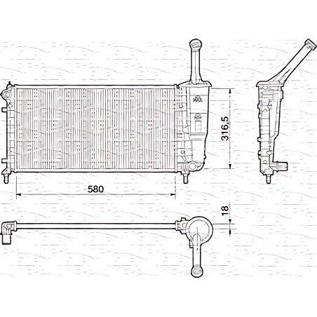 352316170837 Водяной насос (вир-во Magneti Marelli кор.код. WPQ0837) фото від Мотор-Агро Харків Україна