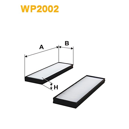 WP2002 Фільтр салону Hyundai i20 (2шт. у комплекті) (вир-во WIX-FILTERS) WP2002 фото від Мотор-Агро Харків Україна