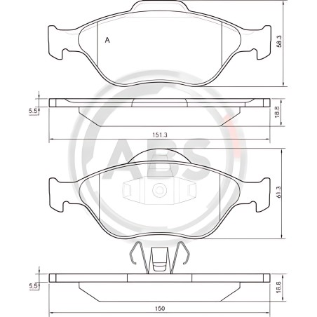 37337 Колодка гальм. SKODA FABIA, VW Polo передн. (вир-во ABS) фото від Мотор-Агро Харків Україна