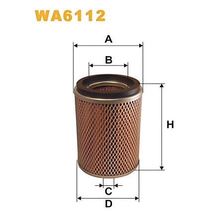 WA6112 Фільтр повітряний WA6112/AM436/1 (вир-во WIX-FILTERS) фото від Мотор-Агро Харків Україна