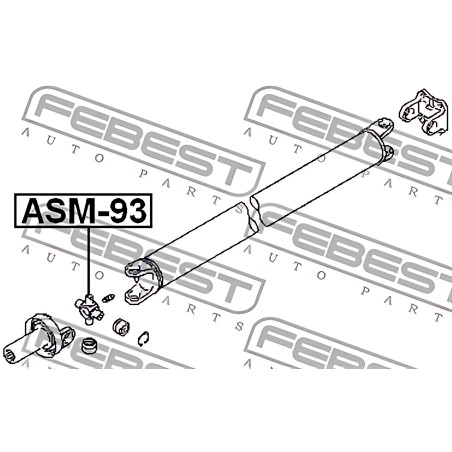 ASM-93 Хрестовина валу кард. MITSUBISHI (вир-во Febest) фото від Мотор-Агро Харків Україна