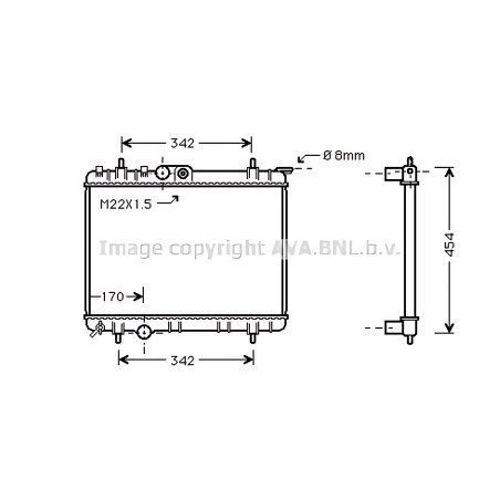 HYA2277 Радіатор охолодження двигуна Accent IV 1.4 i CVVT 11/10-(AVA) фото від Мотор-Агро Харків Україна