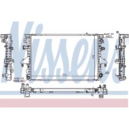 65283A Радіатор охолодження VW TRANSPORTER T5 (03-) 2.5 TDi (вир-во Nissens) фото від Мотор-Агро Харків Україна