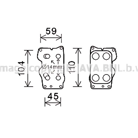 OLA2329 Радіатор охолодження OPEL ASTRA G (98-) 2.0 TD (вир-во AVA) фото від Мотор-Агро Харків Україна