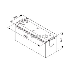 0092T40750 Акумулятор 140Ah-12v BOSCH (T4075) (513x189x223),полярність зворотна (3),EN800 фото від Мотор-Агро Харків Україна
