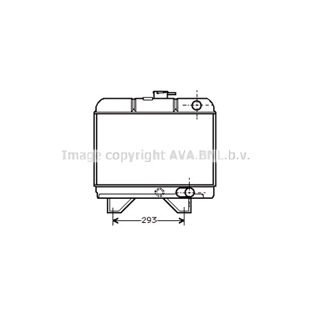 DWA2014 Радіатор охолодження DAEWOO LANOS (97-) 1.3-1.6 i (вир-во AVA) фото від Мотор-Агро Харків Україна