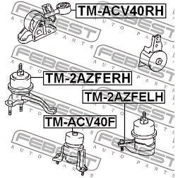 TM-2AZFERH Опора двигуна права TOYOTA CAMRY ACV40, GSV40 2006-2011 (вир-во FEBEST) фото від Мотор-Агро Харків Україна