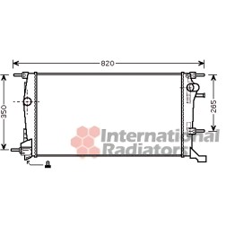 43002445 Радіатор охолодження RENAULT MEGANE (2009) 2.0 DCI (вир-во Van Wezel) фото від Мотор-Агро Харків Україна