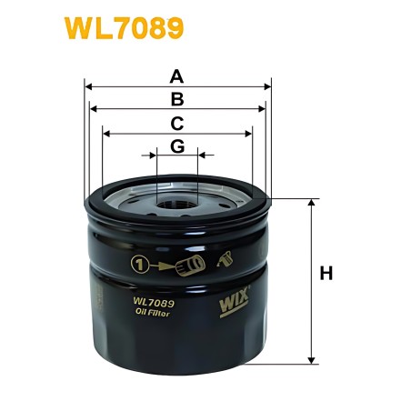 WL7089 Фільтр масляний двигуна TRANSIT WL7089/OP543 (вир-во WIX-FILTERS UA) фото від Мотор-Агро Харків Україна