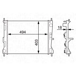 352316171175 Водяний насос (Вир-во Magneti Marelli кор.код. WPQ1175) фото від Мотор-Агро Харків Україна