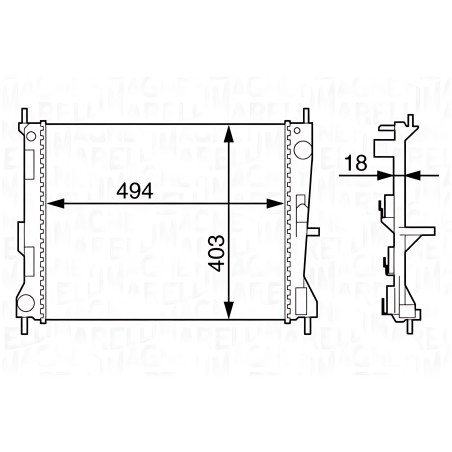 352316171175 Водяний насос (Вир-во Magneti Marelli кор.код. WPQ1175) фото від Мотор-Агро Харків Україна