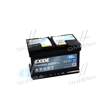 EA722 Акумулятор 72Ah-12v Exide PREMIUM (278х175х175), R, EN720 фото від Мотор-Агро Харків Україна
