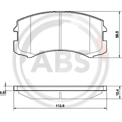 37598 Колодка гальм. диск. CITROEN C4 передн. (вир-во ABS) фото від Мотор-Агро Харків Україна