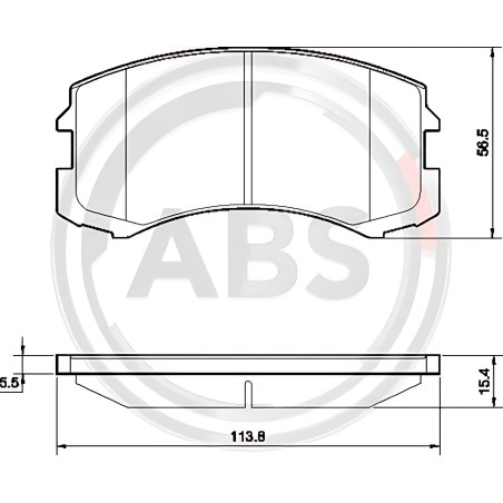 37598 Колодка гальм. диск. CITROEN C4 передн. (вир-во ABS) фото від Мотор-Агро Харків Україна