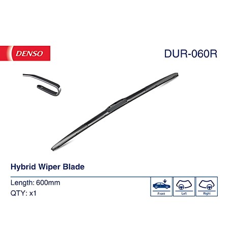 ➤ Щітка склоочис. 600 гібрид.(вир-во Denso) DUR-060R