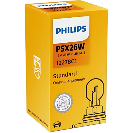 12278C1 Лампа розжарювання PSX26W 12V 26W PG18.5d-3 HIPERVISION (вир-во Philips) фото від Мотор-Агро Харків Україна