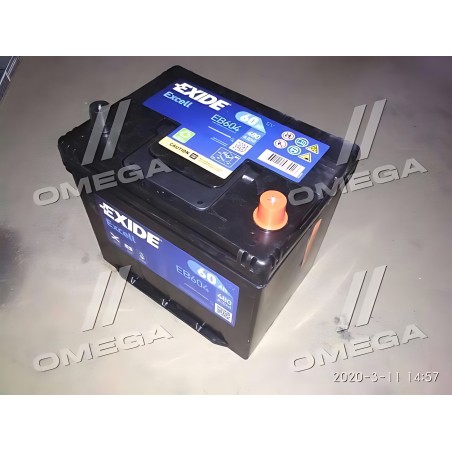 EB604 Акумулятор 60Ah-12v Exide EXCELL (230х172х220), R, EN480 Азія фото від Мотор-Агро Харків Україна