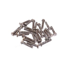 М10х55 Болт М10х55х1,5 шестигранний (1кг 1 компл) 5,8 DIN 933 / ГОСТ 7805 (повне різьблення) чорний фото від Мотор-Агро Харків У