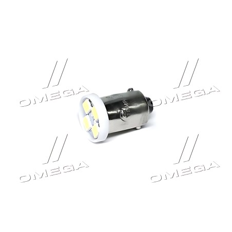 tmp-41T8-12V-4SMD Лампа LED габарит, підсвічування панелі приладів T8-03 (4LED) BA9S білий конус 12V TEMPEST фото від Мотор-Агро