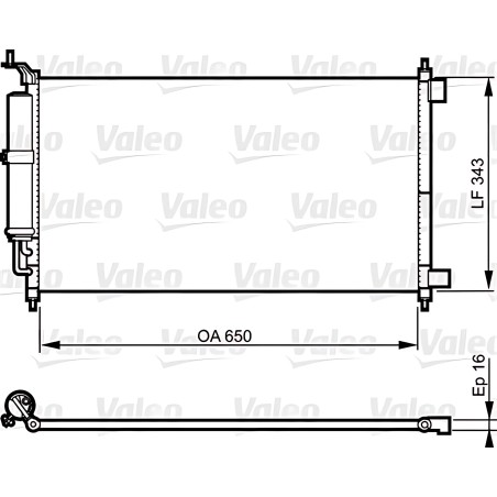 814221 Конденсатор кондиціонера NISSAN JUKE (вир-во VALEO) фото від Мотор-Агро Харків Україна