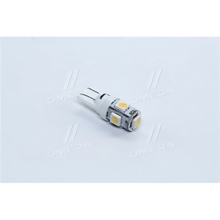 tmp-03T10-24V Лампа LED б / ц габарит і панель приладів T10-5 SMD (розмір 5050) 24 ТЕПЛА БІЛИЙ TEMPEST фото від Мотор-Агро Харкі