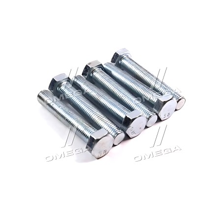 М16х90 Болт М16х90х2,0 шестигранний (1кг 1 компл) 5,8 ГОСТ 7798-08 (повне різьблення) оцинк. білий фото від Мотор-Агро Харків Ук