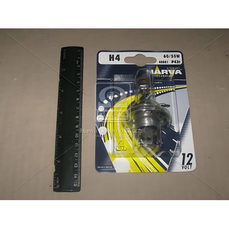 48881B1 Лампа розжарювання H4 12V 60/55W P43t STANDARD blister 1шт (вир-во Narva) фото від Мотор-Агро Харків Україна