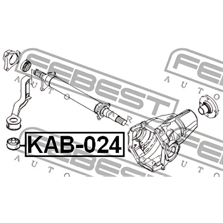 KAB-024 Опора, диференціал KIA SORENTO I (JC) (вир-во FEBEST) фото від Мотор-Агро Харків Україна