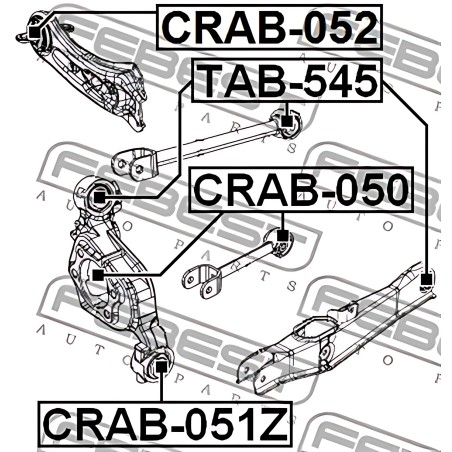 CRAB-051Z Сайлентблок важіля фото від Мотор-Агро Харків Україна