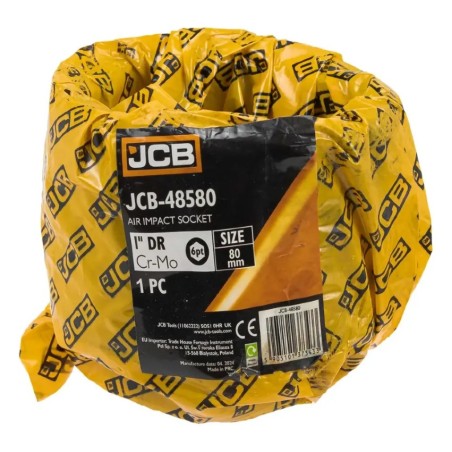 Гoлoвкa тopцeвa удapнa 1" 80 мм (6-гранна) JCB-48580