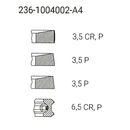➤ Кільця поршневі СМД-60 поршнекомплект Чехія Бузулук BUZULUK 60-03.006.01