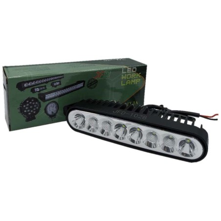 24W/60 (8x3W/гібридний промінь, прямокутний корпус) 1620 lm LED Фара робоча JFD-1028 (GF-008ZXBD)