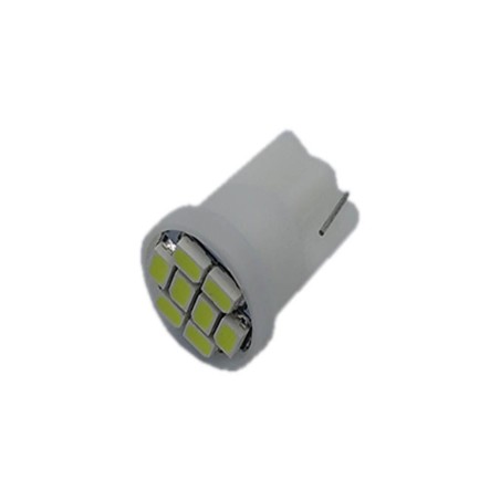 Лампа LED безцокольна T10 0.46W 12-V 8 діодів D-11,5 mm L-17 mm (уп. 200 шт)