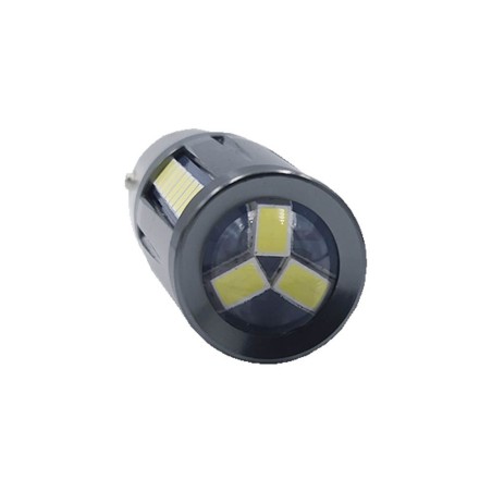 Лампа LED цоколь одноконтактний BA15S 3W 12-24-V 27 діодів D-17 mm L-51 mm (уп. 10 шт)
